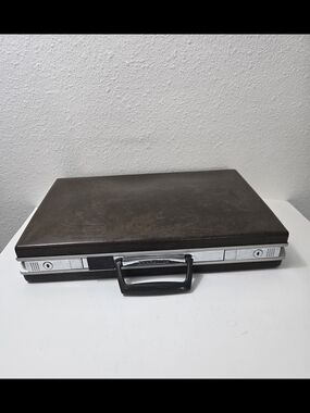 Samsonite Brown and Silver Professional Hard Briefcase